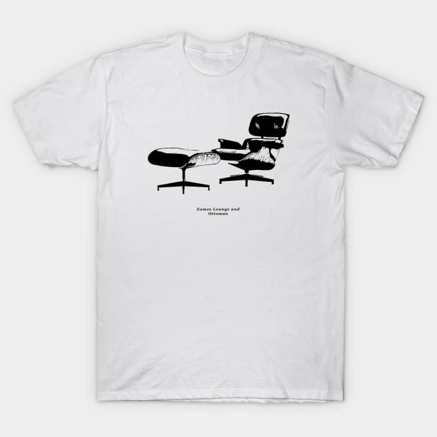 Eames Lounge and Ottoman T-Shirt by Jamesbartoli01@gmail.com